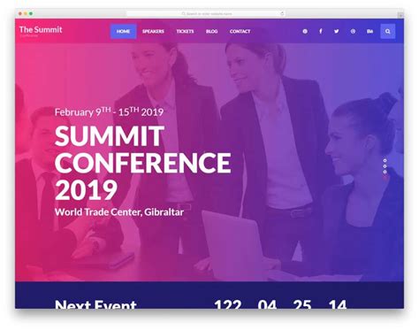 42 Best Free Event Website Templates That Event Managers Will Love