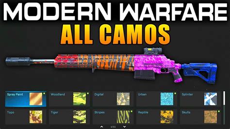 Gunfight 2v2 dans la map dock de modern warfare. Modern Warfare: All 100 Weapon Camos (Every Gun Camo ...