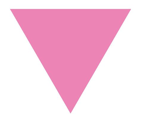 Pink Triangle Gay And Lesbian Lgbt Support Pride Symbol Vibrant