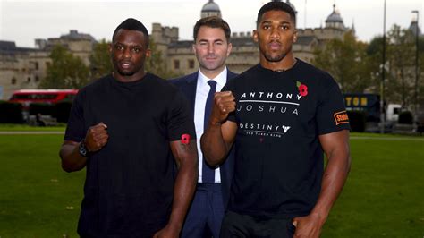 Anthony Joshua Vs Dillian Whyte Blockbuster Fight To Be Shown Live On