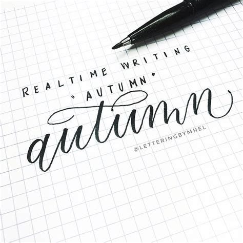 Real Time Writing Autumn 🍂 Autumn Fall Handwriting Bujo