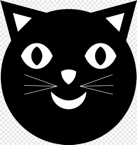 Cat Face Black Cat Face Clipart Transparent Png 641x678 667780