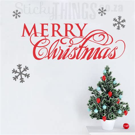 Merry Christmas Quote Wall Art Merry Christmas Wall Sticker