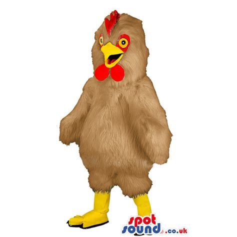 Buy Mascots Costumes In Uk Tall Standing Brown Chicken Mascot With