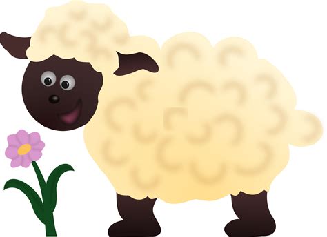 Clipart Happy Sheep