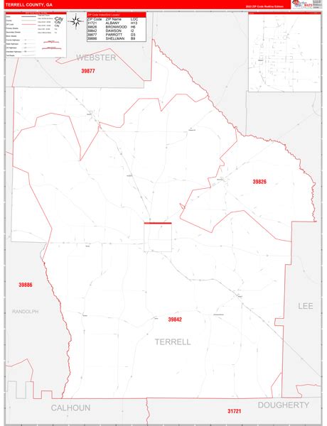 Maps Of Terrell County Georgia