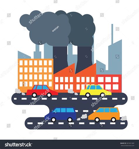 Air Pollution Poster Stock Vector Royalty Free 581831389 Shutterstock