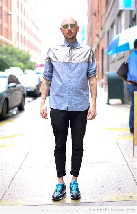 Men Camisa Hipster Plateada Street Style 2014 Mens Street Style Men Street Street Wear Urban