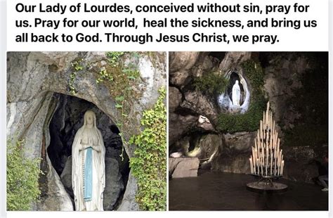 Pin By Sue Uhlar Patella On Writings Our Lady Of Lourdes Pray For Us