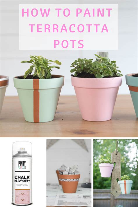 How To Decorate And Waterproof Terracotta Pots For The Garden Using