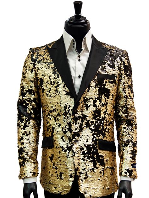 Cowl neck sequin bodycon dress. Mens Black Matte Gold Allover Sequin Pattern Dress ...