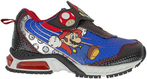 Light Up Sneaker Kids Size 11 To 3 Super Mario Brothers Mario And Luigi