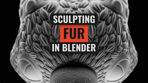 Sculpting Fur In Blender With Alphas Youtube