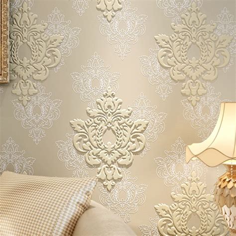 Free Download High Quality Luxury 3d Damask Wallpaper Fabric Embossed