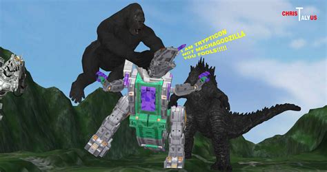 Godzilla Vs Kong Vs Triptycon By Christalyus On Deviantart