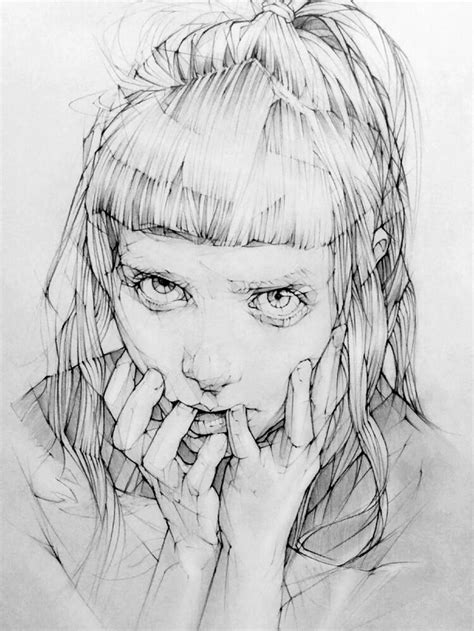 Artstation Pencil Drawing Portrait Toh Yasu藤保 128 藤保 Toh Yasu