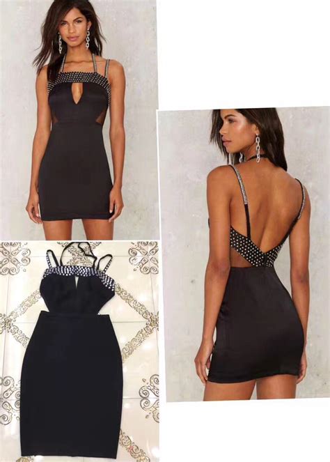 Top Quality Sexy Black Strapless Rayon Mini Bandage Dress Evening Party