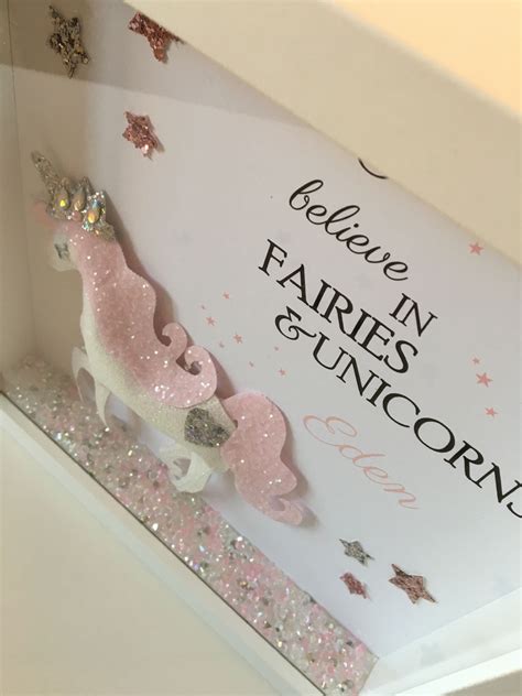 I Believe In Fairies And Unicorns Glitter Unicorn Frame Love Unique