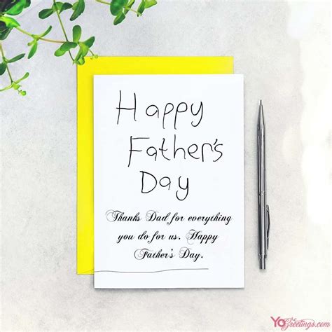 Diy Writing Wishes On Fathers Day Cards
