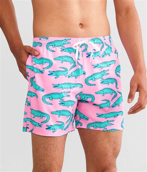 Chubbies The En Fuego Stretch Swim Trunks Mens Swimwear In Pink Buckle