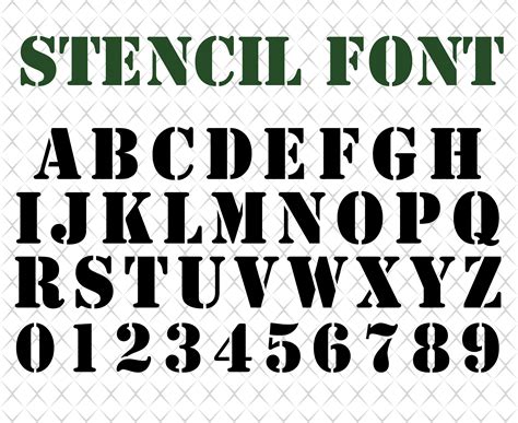 Army Letter Stencils Army Military