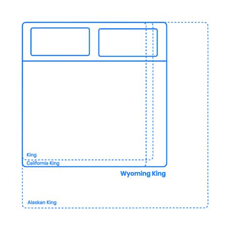 Wyoming King Bed Dimensions & Drawings | Dimensions.Guide