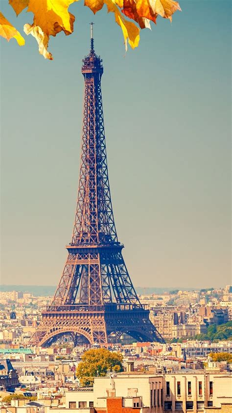 Eiffel Tower Paris With Blur Blue Sky Background 4k Hd Travel