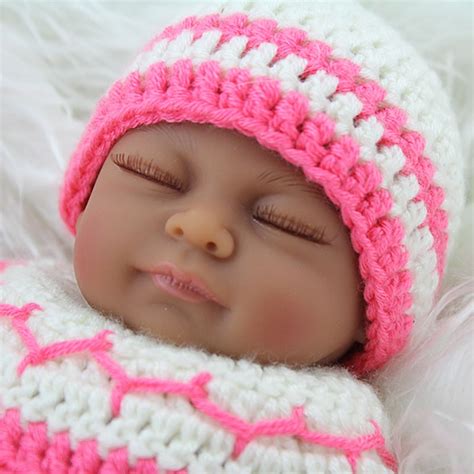 Cute 28cm Full Silicone Body Reborn Baby Dolls Silicone African
