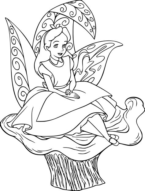 Coloriage Alice Disney à Imprimer