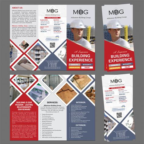 Construction Company Brochure Samples Master Of Template Document