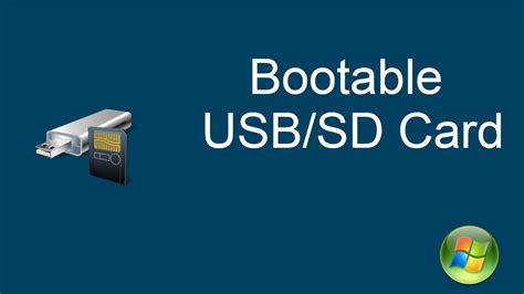 A microsd card adapter isn't expensive, in fact some microsd cards come with one all under $10. Windows Tutorial 08 - Make A Bootable USB/SD Card (Using ...