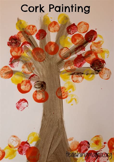 A messy but fun way of painting the fall colours. Fun Crafts- Fall Painting Projects