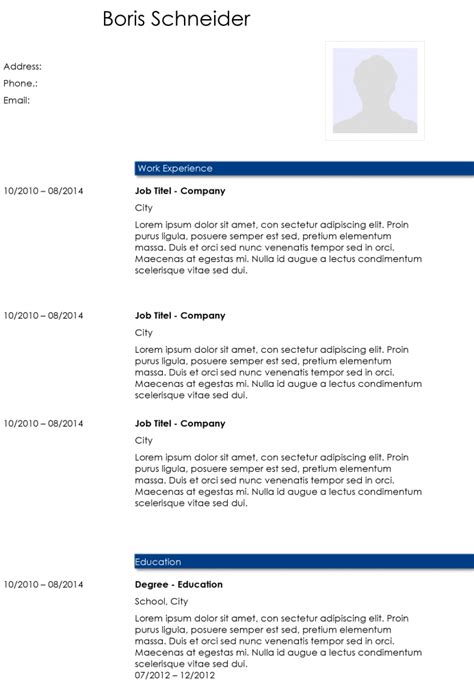 Academic Cv Template Download This Word Template For Free