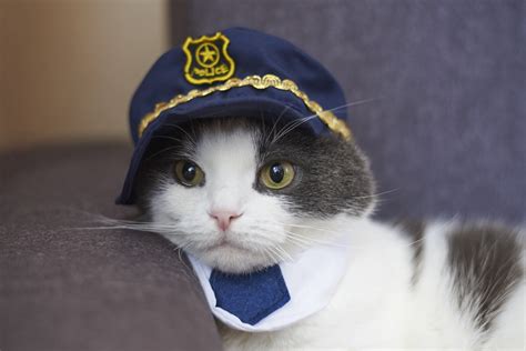The Story Of How A Feline Slowly Became A Police Cat Delights Internet