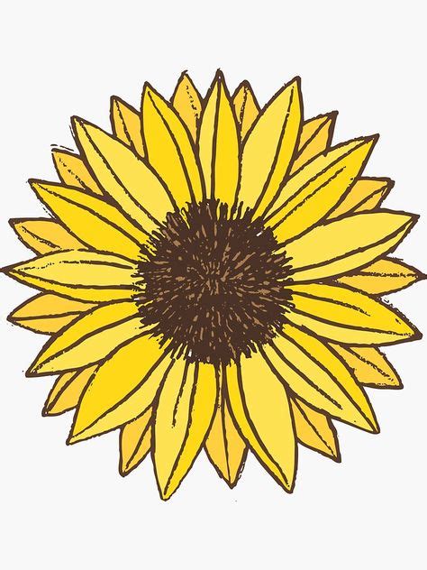 Sunflower Stickers Sticker By Mhea In 2020 Nature Stickers