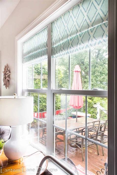 Free shipping on prime eligible orders. How to make roman shades with tension rods | Diy porch ...