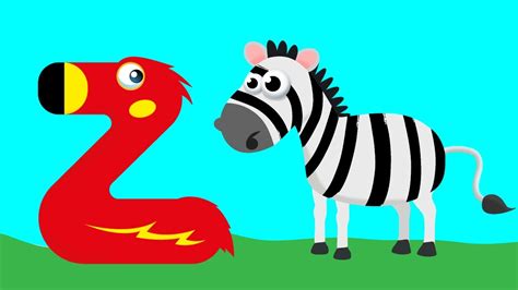 Abc Phonics With Animals Zebra Letter Z Youtube