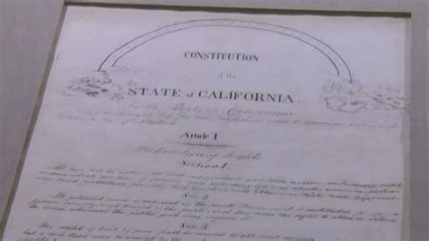 Californias Original Constitution Goes On Display In Sacramento