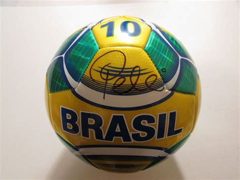 Lot Detail Pele Signed Full Size Brazil Soccer Ball
