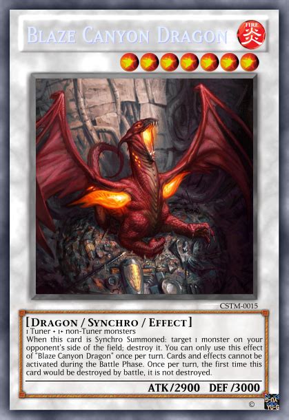 Blaze Canyon Dragon Generic Synchro Monster Rcustomyugioh