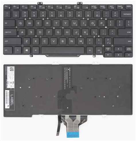 Black Backlit Us Keyboard For Dell Latitude 5400 5401 5410 5411 7400