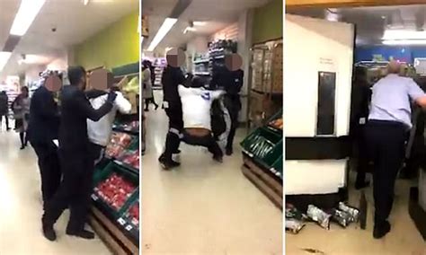 Tesco Staff Bundle Suspected Shoplifter Into Back Room Daily Mail Online