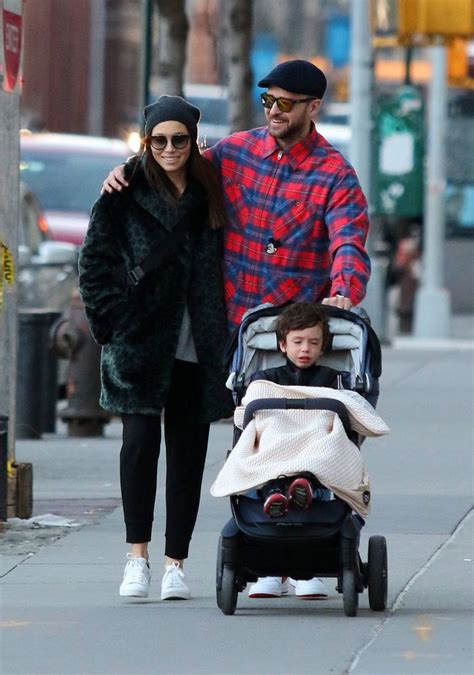 justin timberlake and wife jessica biel look worlds apart during stroll with son silas mirror