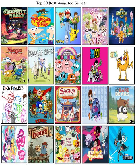 My Top 20 Favorite Animated Shows By Cartoonstar92 On Deviantart