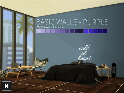 The Sims Resource Netsims Basic Walls Purple
