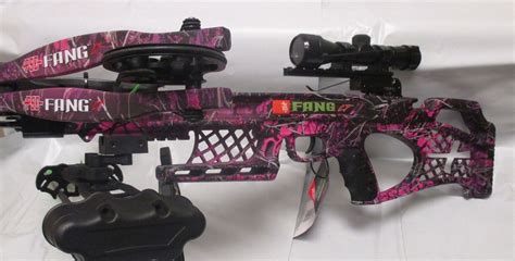 New Pse Fang Lt Pink Muddy Girl Moonshine Camo Fang Crossbow Complete