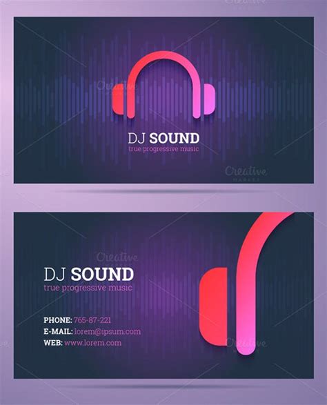 1 design online dj 01 18+ DJ Business Cards - Free PSD, EPS, AI, InDesign, Word ...