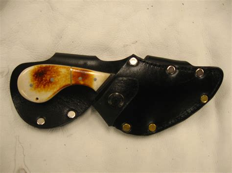 Quick Draw Patented Horizontal Left Side Skinning Knife Sheath Sur