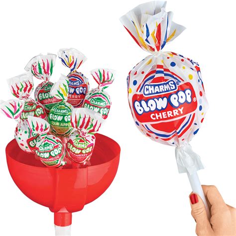 Charms Blow Pop Candy Bubble Gum Filled Pop Assorted Lollipops Pound Bag