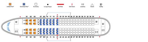 Seat Map Airbus A319 United Airlines